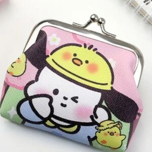 Pacha Cartoon Mini Coin Purse, Kiss-Lock Clasp Closure, PU Leather